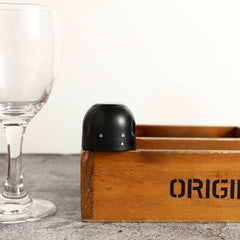 Capac de Etansare a Sticlei de Sampanie, Kadeny, Rotativ, On-Off, Silicon, Reutilizabil, Usor de Depozitat si Folosit, 3.9 x 3.9 x 3.3 cm, Negru