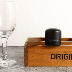 Capac de Etansare a Sticlei de Vin, Kadeny, Rotativ, On-Off, Silicon, Reutilizabil, Usor de Depozitat si Folosit, 3.8 x 3.8 x 3.8 cm, Negru