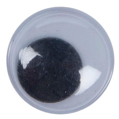 Accesorii creatie - ochisori mari plastic, negru, 10mm, set 90 buc, Colorarte