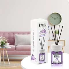 Odorizant camera cu betisoare Eyfel, purple violet, 120ml