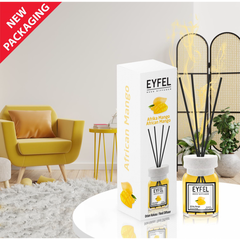 Odorizant camera cu betisoare Eyfel, mango african, 120ml
