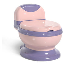 Olita Bebelusi, Kadeny, pentru Copii 1 - 8 Ani, Model Toaleta Adulti, Colac Moale PVC, Compartiment Detasabil, Cutie Depozitare Hartie, 34 x 32 x 19 cm, Roz/Mov