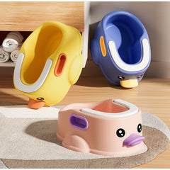 Olita pentru Copii, Kadeny, +1an, Portabila, Design Ratusca, Model Prietenos, Non-Toxic, Compartiment Detasabil, cu Maner, Usor de Curatat, Galben