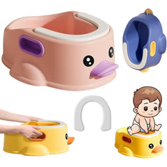 Olita pentru Copii, Kadeny, +1an, Portabila, Design Ratusca, Model Prietenos, Non-Toxic, Compartiment Detasabil, cu Maner, Usor de Curatat, Roz