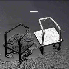 Organizator bucatarie Kadeny cu adeziv, carlig-suport pentru burete, accesorii bucatarie, 5x5x3,5 cm, otel inoxidabil, negru