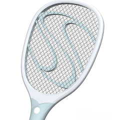 Paleta Electrica pentru Tantari, Muste sau Insecte LED, Kadeny, Reincarcabila, Incarcare USB, Plastic, Casa si Gradina, Anti-insecte, Alb-Albastru