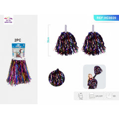 Pampoane PartyGo, diverse culori, HC0020, set 2 buc