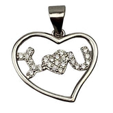 Pandantiv Argint 925 Inima I love u, 1.89 g