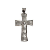 Pandantiv, Jolie Silver, Argint 925, Model Cruce cu Pietre, 2.6 G, 3 x 2 Cm