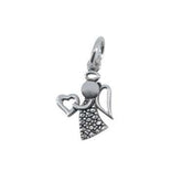 Pandantiv, Jolie Silver, Argint 925, Model Inger cu Inima, 1 g, 20x12 mm