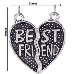 Pandantiv, Jolie Silver, Argint 925, Model Inima Best Friend, 1 g, 10x12 mm