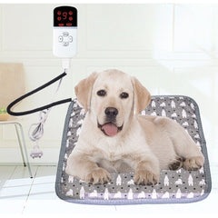 Patura electrica pentru animale de companie cu tub anti-muscatura, perna pentru caini, 45 x 45 cm, 28 W, 9 trepte de reglaj perna pentru pisici, anti-alunecare, gri-When upgrading the full steel pipe to European regulations; Width: 45X45cm