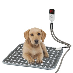 Patura electrica pentru animale de companie cu tub anti-muscatura, perna pentru caini, 45 x 45 cm, 28 W, 9 trepte de reglaj perna pentru pisici, anti-alunecare, gri-When upgrading the full steel pipe to European regulations; Width: 45X45cm