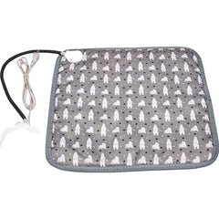 Patura electrica pentru animale de companie, Kaveny, perna pentru caini, 45 x 45 cm, 28 W, 3 trepte de reglaj, perna pentru pisici, Anti-Alunecare, Gri