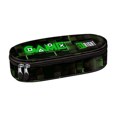 Penar neechipat St.Majewski St.Right Green Game, 1 fermoar, 1 extensie, negru cu verde