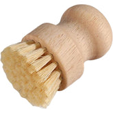 Perie de Curatat Vase si Alimente, Kadeny, din Lemn de Fag, 8 x 5 cm, Perie din Sisal, Bej