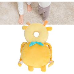 Perna tip Rucsac pentru Protectia Capului, Kaveny, Tetiera tip Girafa, pentru Bebelusi, 33x6x19 cm, 180 g, Galben