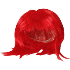 Peruca Cosplay, Kaveny, Tunsoare Bob cu Breton, pentru Carnaval, Halloween, Petreceri Tematice, din PET, Marime Universala, Rosu