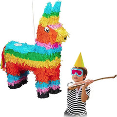 Pinata Magarus pentru Petrecere, Kaveny, Pinata din Hartie si Carton, Pinata pentru Copii, 50 x 35 x 10 cm, Multicolor