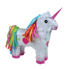 Pinata Unicorn pentru Petrecere, Kaveny, Pinata din Hartie si Carton, Pinata pentru Copii, 50 x 35 x 10 cm, Alb