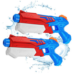 Pistol cu Apa pentru Copii, Rezervor, Pentru Piscina/Plaja, Kaveny, 6ani+, Albastru deschis/Rosu, 300ML