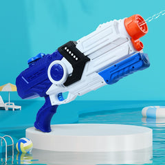 Pistol cu Apa pentru Copii, Rezervor, Pentru Piscina/Plaja, Kaveny, 6ani+, Albastru/Multicolor, 2000ML