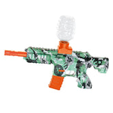 Mitraliera de jucarie electrica Kaveny cu bile de hidrogen de gel, gun bluster, tragere in rafala, varsta peste 6 ani, ochelari de protectie, 5000 de bile incluse, cablu de incarcare, 27x37 cm, M416, verde