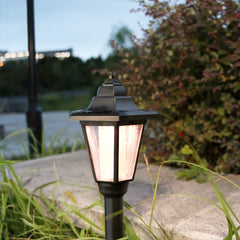 Lampa solara hexagonala de gradina Kaveny, Alb Cald