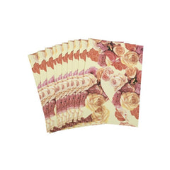 Plic color CNX, 120g/mp, 130x180mm, model cu trandafiri, set 10 buc