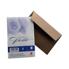 Plic color pentru invitatie Colorarte Perla, bronz perlat, 120g/mp, 120x180mm, set 25 buc