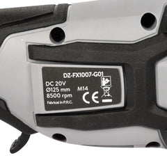 Polizor unghiular Detoolz 20V, diametru disc Ø125, motor fara perii