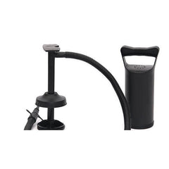 Pompa manuala pentru umflat obiecte gonflabile , colace , saltele , cu 3 adaptori pentru interconectare si furtun, negru, Kaveny