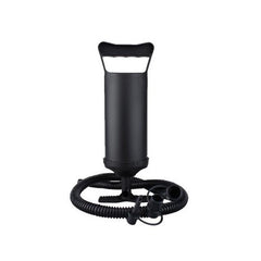 Pompa manuala pentru umflat obiecte gonflabile , colace , saltele , cu 3 adaptori pentru interconectare si furtun, negru, Kaveny