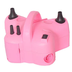 Pompa Electrica de Umflat Baloane, Kadeny, cu Doua Iesiri, 220V, Putere 600W, Accesorii petrecere, Roz