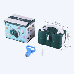 Pompa Electrica de Umflat Baloane, Kadeny, cu Doua Iesiri, Accesorii Incluse, 220V, Putere 600W, Accesorii petrecere, Verde