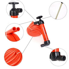 Pompa Manuala pentru Combustibil, Kadeny, Pompa pentru Lichide, din Plastic Rezistent, Debit 5L per minut, 23 × 20 × 3 cm, 380 gr, Rosu