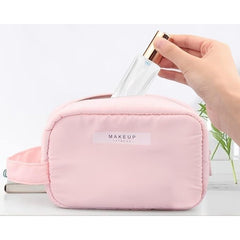 Portfard, Kadeny, cu Maner, Material Impermeabil, pentru Cosmetice, 16 x 11 x 7 cm, Roz