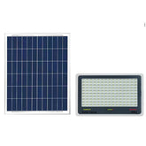 Proiector LED cu Panou Solar Kaveny, Senzor lumina, Waterproof, 600 LED-uri incorporate, 300W, 37x26.5 cm, IP67, Design Modern, Negru
