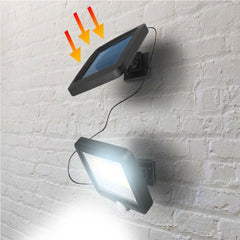 Lampa Solara LED 120 COB, Kaveny, 6 Grile, Senzor de Lumina si Miscare, Lungime Cablu 4.8 m, Lumina Alba