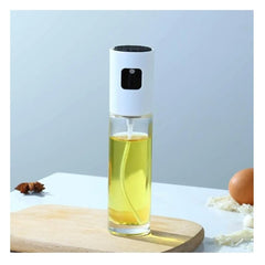 Pulverizator Ulei, Otet, Kadeny, din Sticla, 100 ml, Reincarcabil, 18.3 x 4.3 cm, Masura 90 ml, Capac Mat, Alb