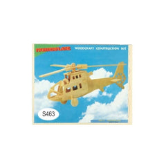 Puzzle lemn 3D - Elicopter, 2 foi, Colorarte, HR103/P007-2/ZZL11/A-01