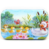 Puzzle 60 de Piese din Lemn in Cutie Metalica, Kaveny, Model Ratuste, Educativ, Dezvoltare Abilitati Cognitive, pentru Prescolari, 22.5x13.5 cm, Multicolor