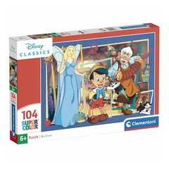 Puzzle carton 104 piese Clementoni Pinochio, 25756, +6 ani