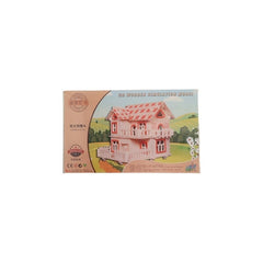 Puzzle lemn 3D - Casa cu etaj in stil european, 3 foi, Colorarte