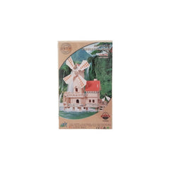 Puzzle lemn 3D - Moara de vant cu moara de apa, 3 foi, Colorarte