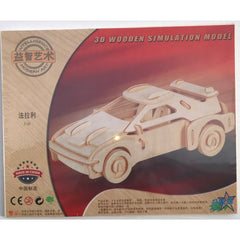 Puzzle lemn 3D - Masina de viteza F-20, 2 foi, Colorarte