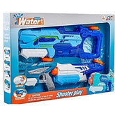 Set 3x Pistol cu Apa pentru Copii, Kaveny, 6ani+, Albastru, 1x 1000 ML + 2x 300 ML