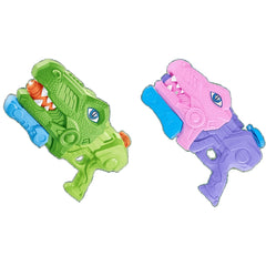Set 2x Pistol cu Apa pentru Copii, Rezervor, Pentru Piscina/Plaja, Kaveny, 6ani+, Tiranozaur, Roz + Verde,660 ML