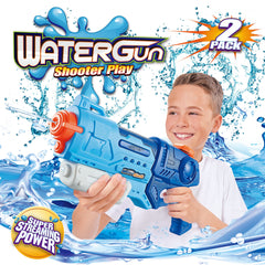 Pistol cu Apa pentru Copii, Rezervor, Pentru Piscina/Plaja, Kaveny, 6ani+, Albastru, 900ML
