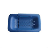 Cos pentru Scurgere Chiuveta de Bucatarie, Kadeny, Plastic, Telescopic, 36x20x5 cm, Albastru